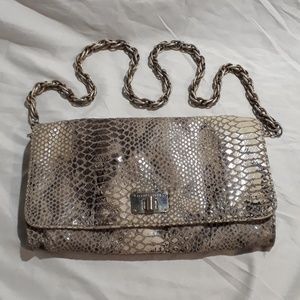 Elliott Lucca Snake Skin Pattern Purse Hand Bag